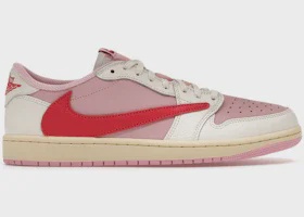 Jordan Air Jordan 1 Retro Low Original SP Travis Scott Sail Tropical Pink - Size US M 10.5