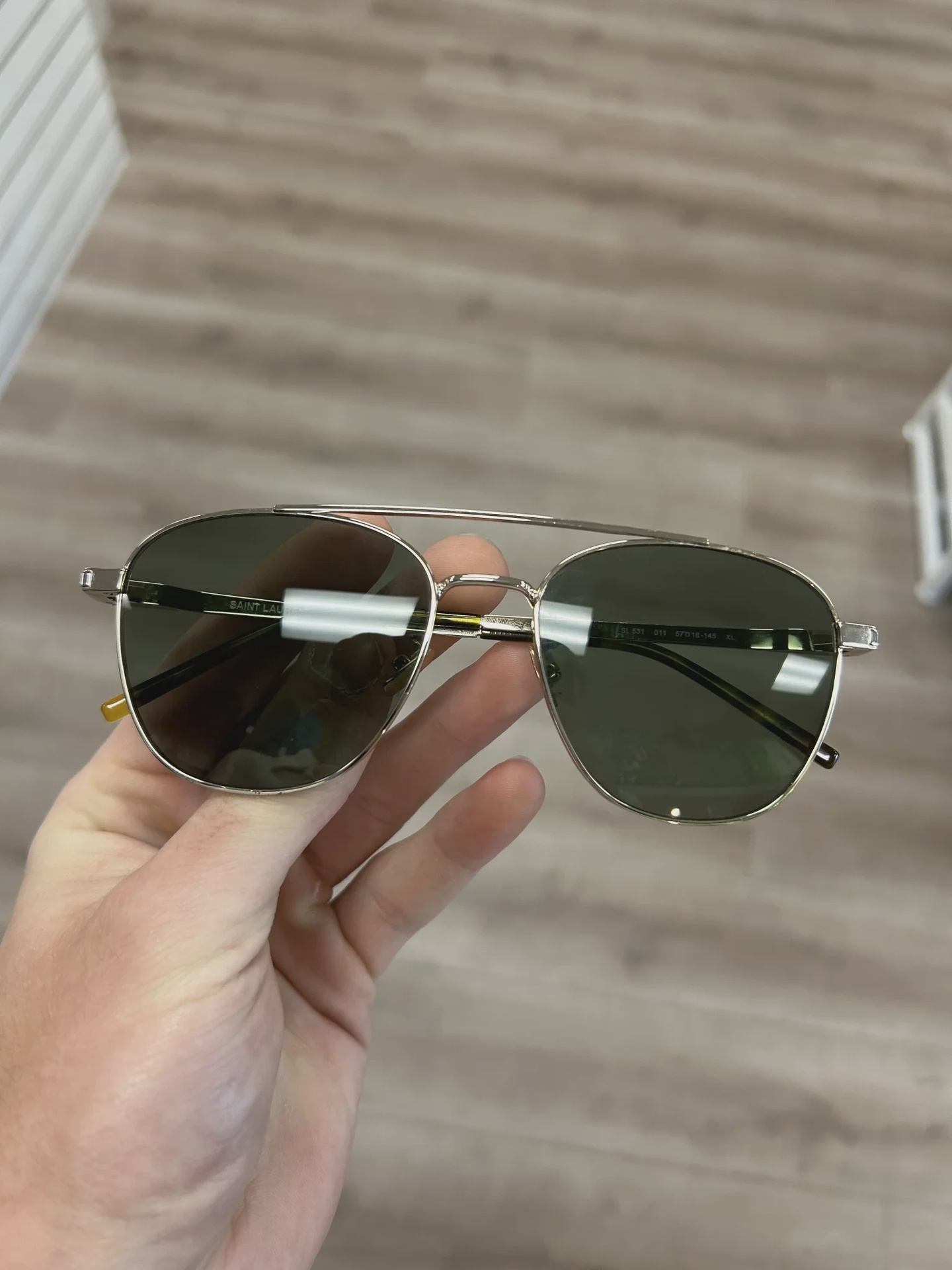 Saint Laurent Saint Laurent SL531 pilot-frame sunglasses - Size One Size