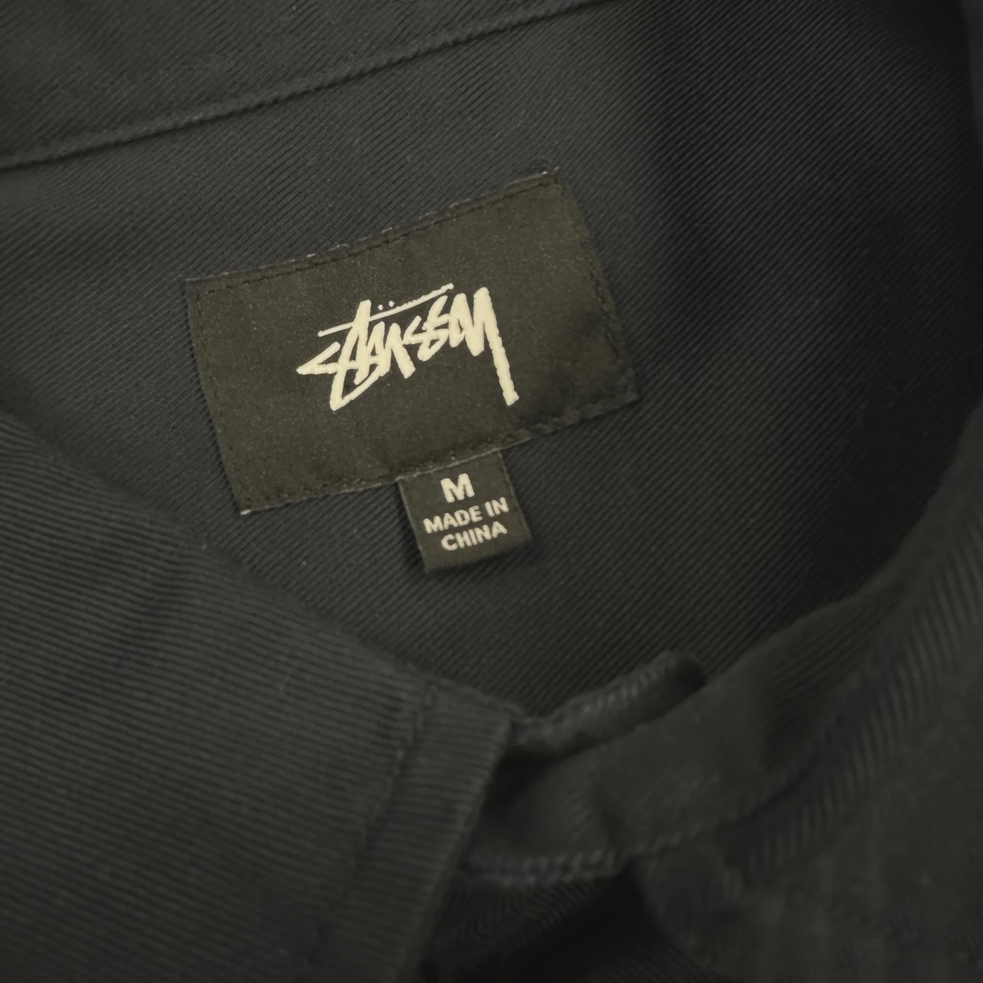 Stüssy Side Taped Garage Shirt in Navy • Pre-Owned [9743] - photo 5