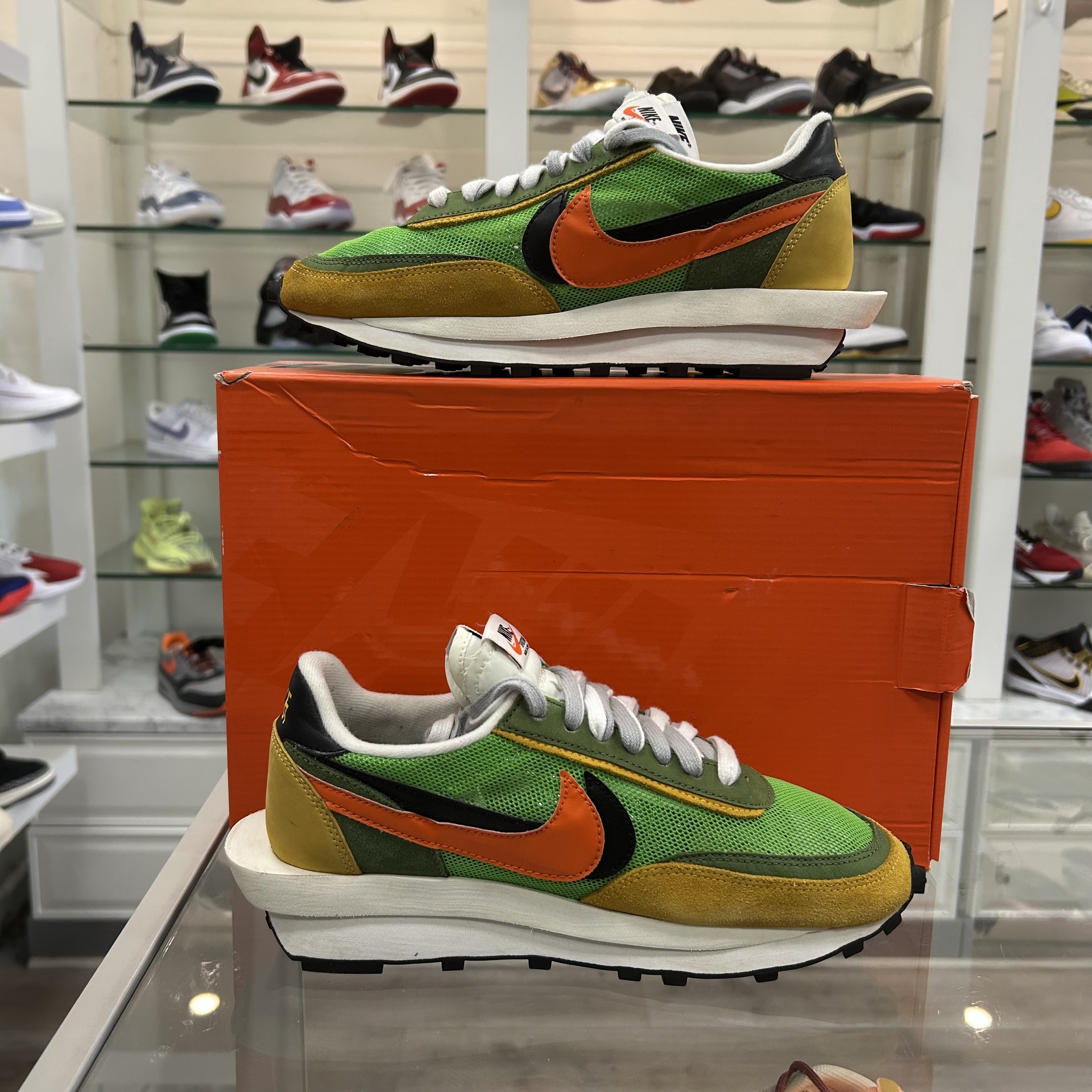 Nike LD Waffle sacai Green Gusto - Pre Owned 2