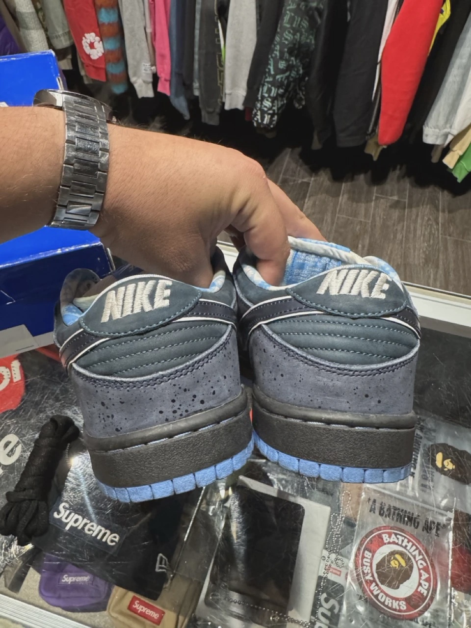 Nike SB Dunk Low Concepts Blue Lobster • Pre-Owned [0131] 4
