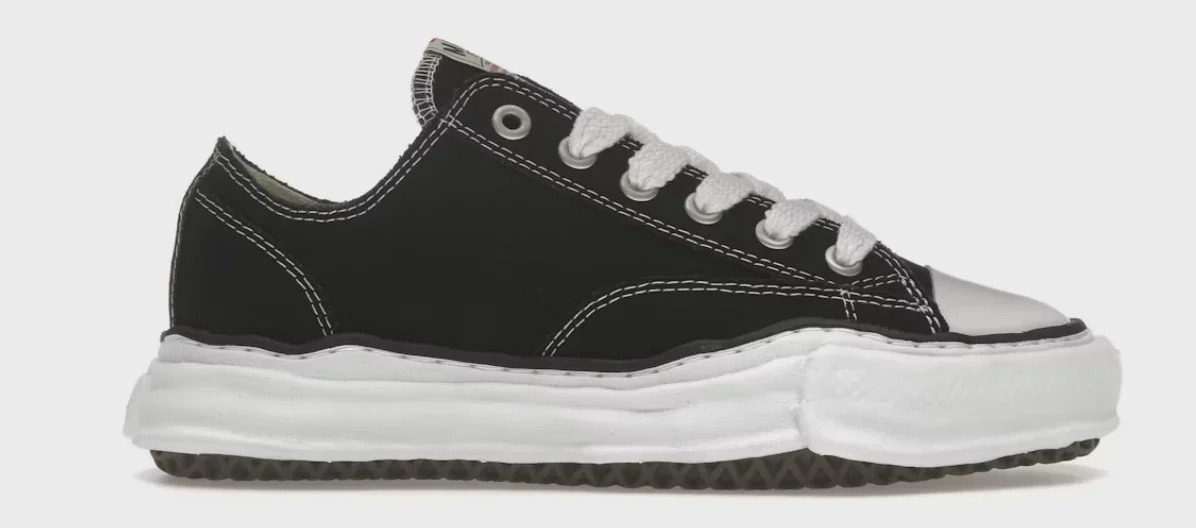Maison Mihara Yasuhiro Maison Mihara Yasuhiro Peterson OG Sole Canvas Low Black - Size US W 6.5