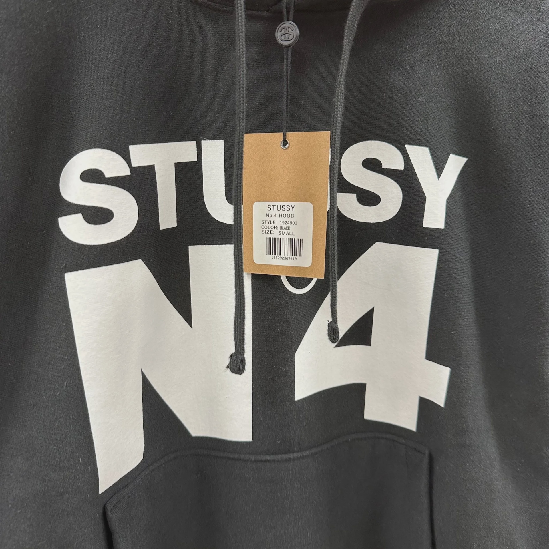 SS24 Stussy No.4 Hoodie Black • Brand New [8249] - photo 2