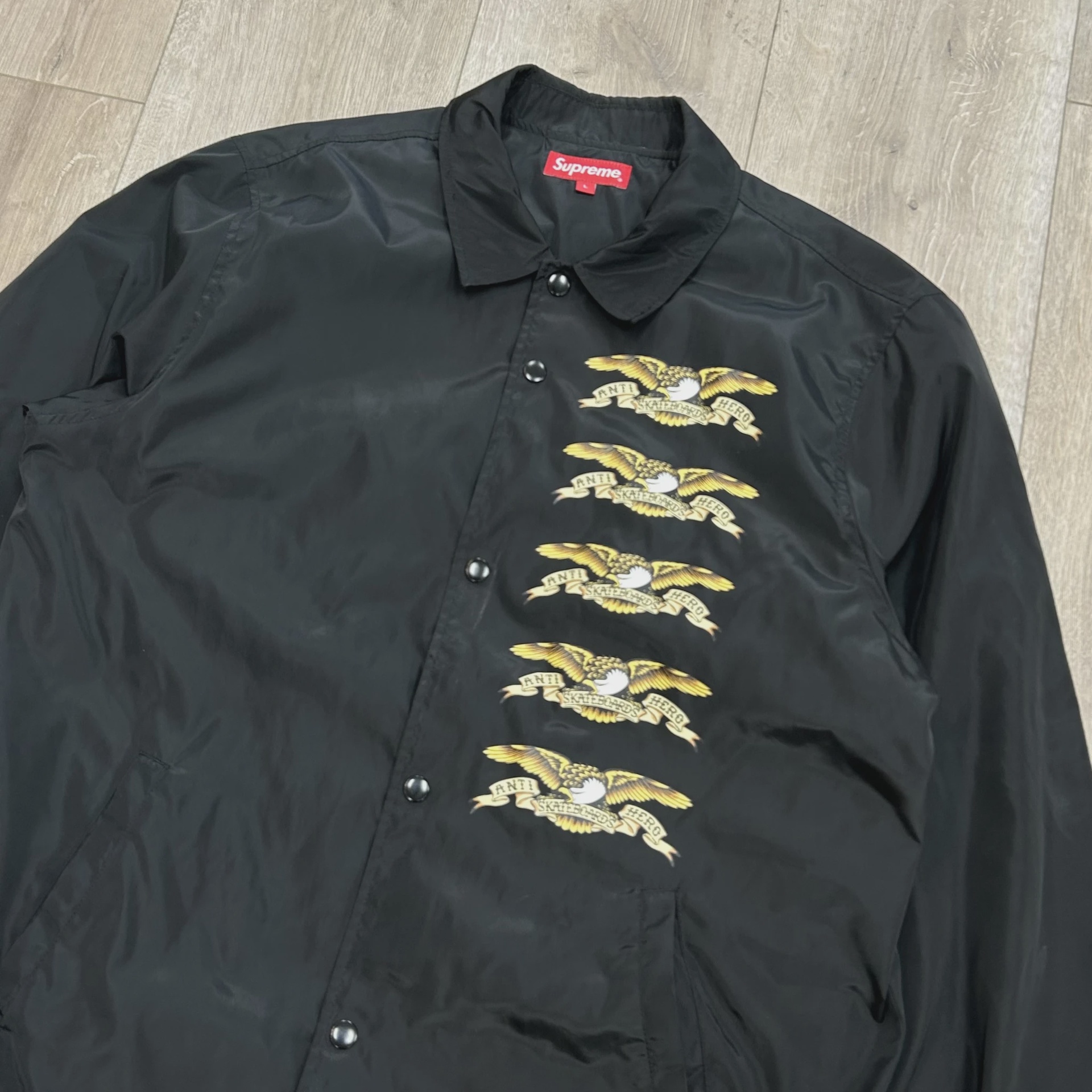 Supreme  x AntiHero Black Jacket • Pre-Owned [4488] 5