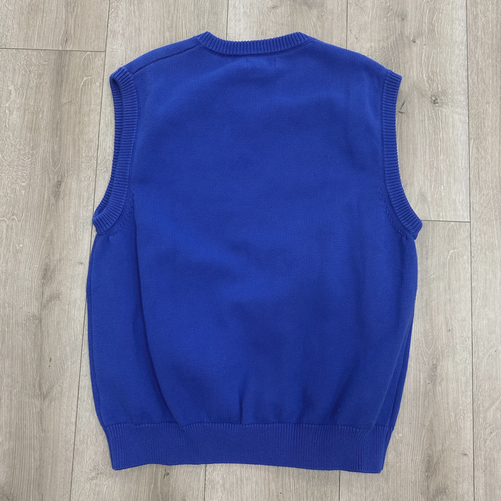 Stüssy Big Logo Sweater Vest in Blue/Green • Pre-Owned [2446] - photo 5