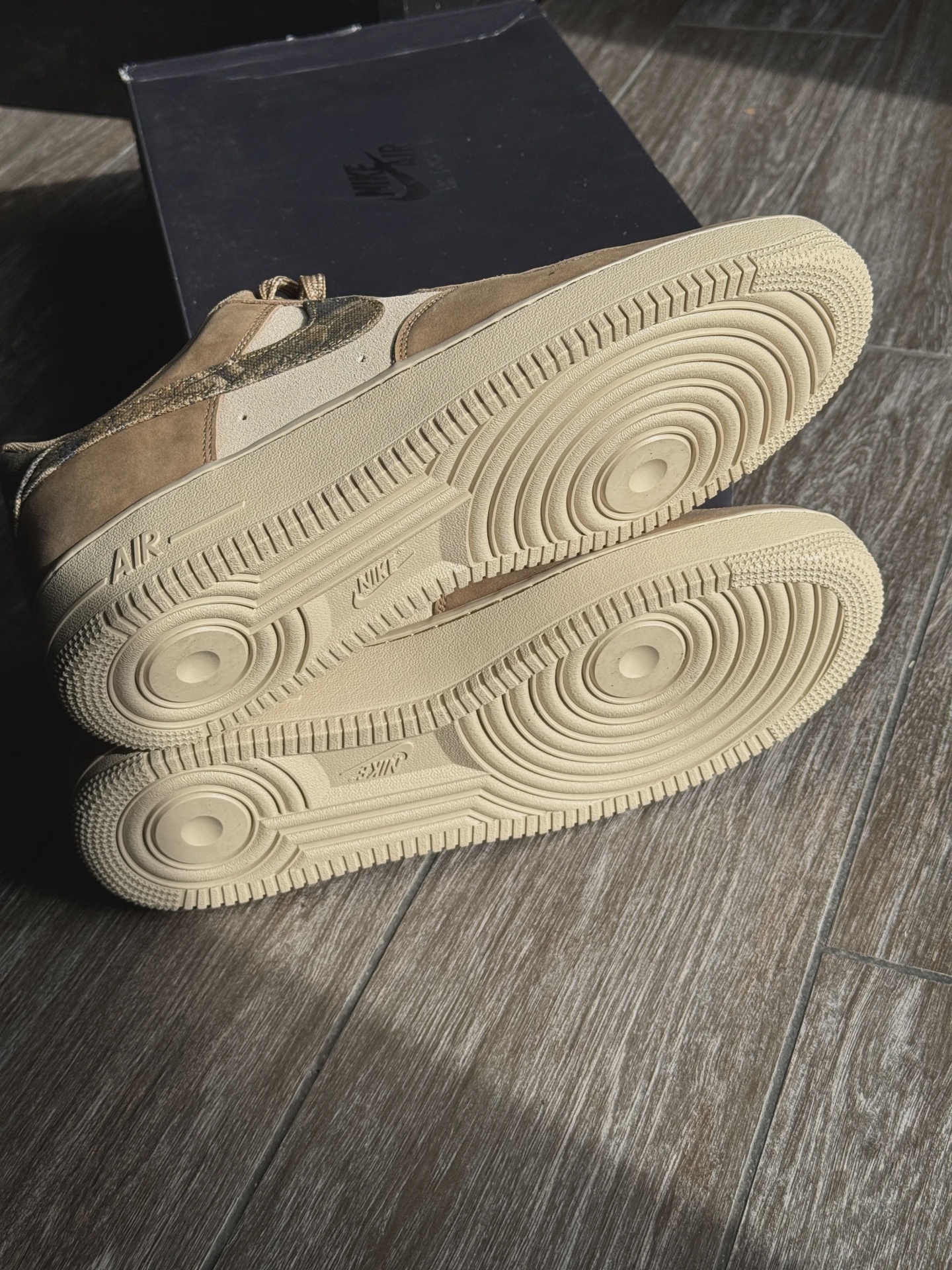 Nike Air Force 1 Low '07 Realtree Rattan Rocky Tan Seal Brown Camo • Pre-Owned [6354] 2