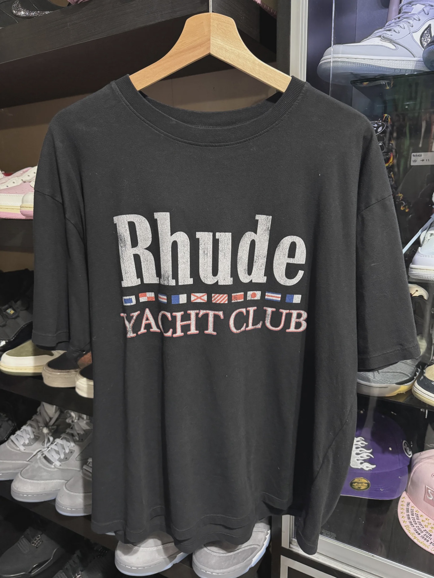 Rhude Yacht Club Black Tee S • Pre-Owned [3353] - photo 1