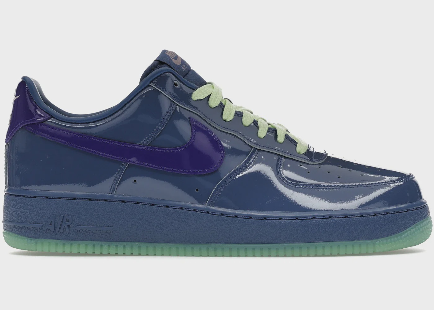 Nike Nike Air Force 1 Low Patent Leather Mystic Navy Grape Ice - Size US M 10.5