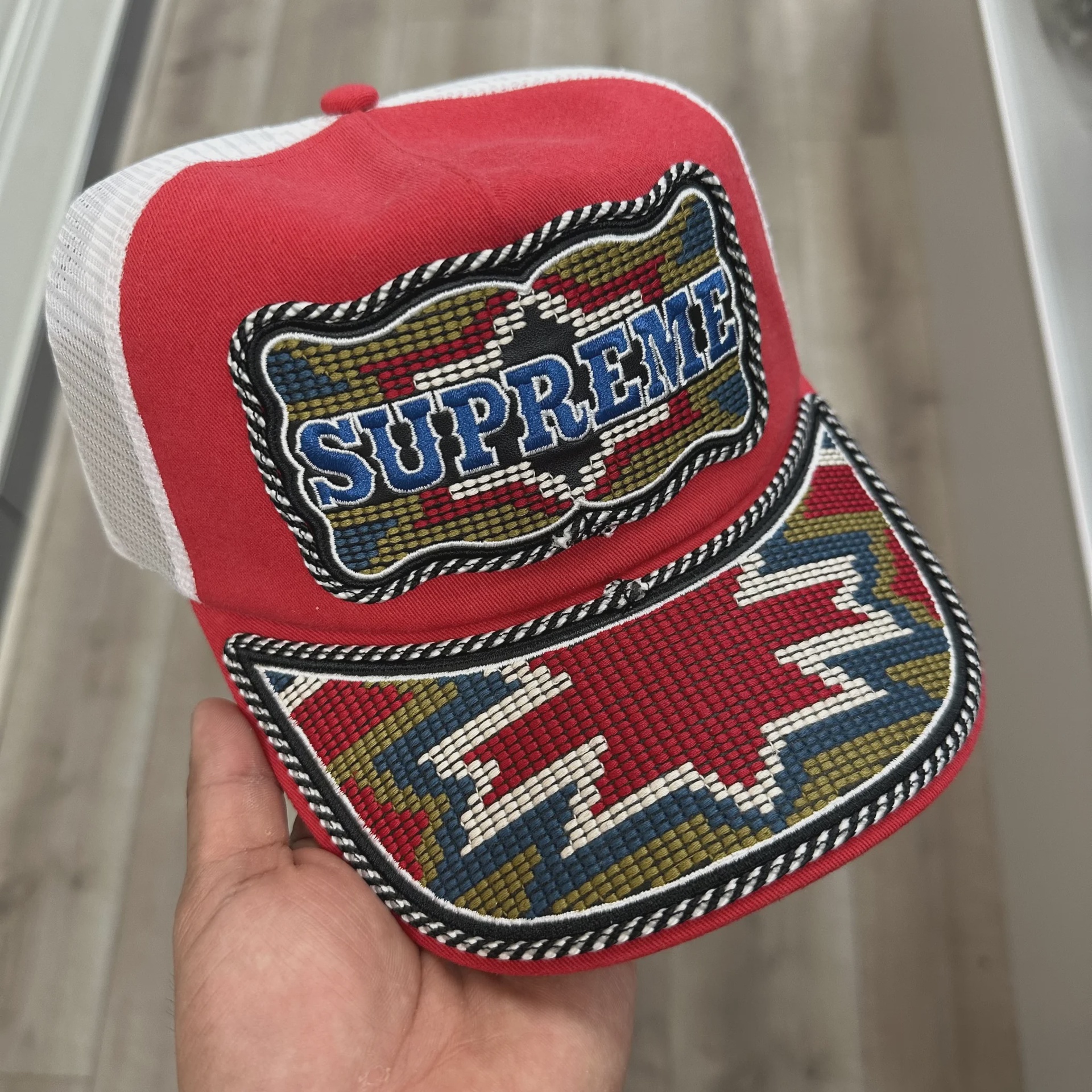 Supreme Supreme Trucker Hat Cowboy Style - Size One Size