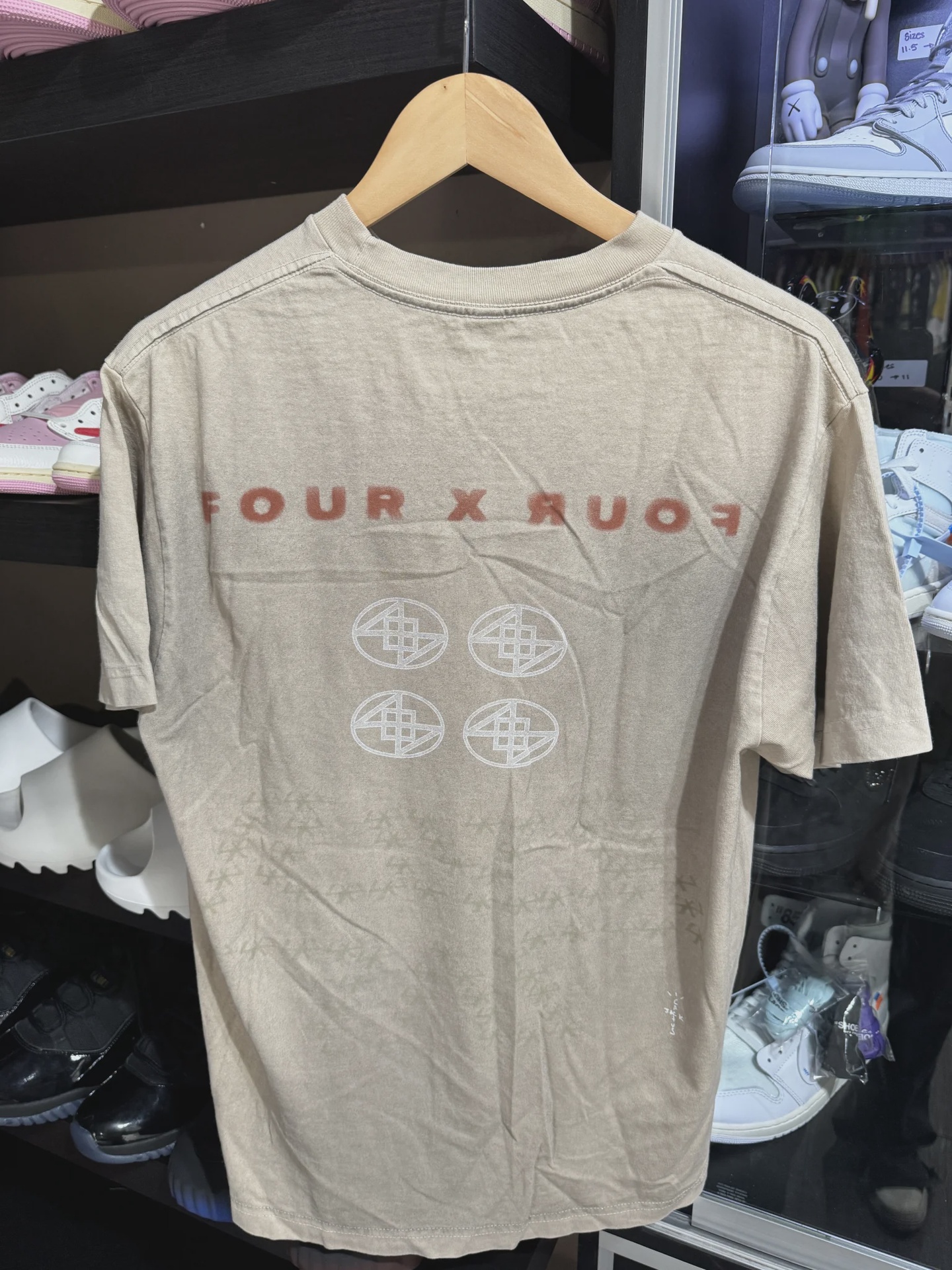Travis Scott 4x4 Tee Brown M • Brand New [3025] - photo 2