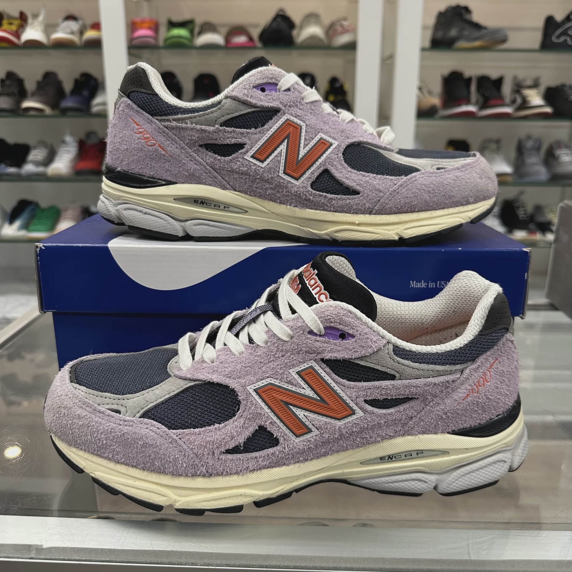 New Balance 990v3 MiUSA Teddy Santis Raw Amethyst • Pre-Owned [1658] - photo 1
