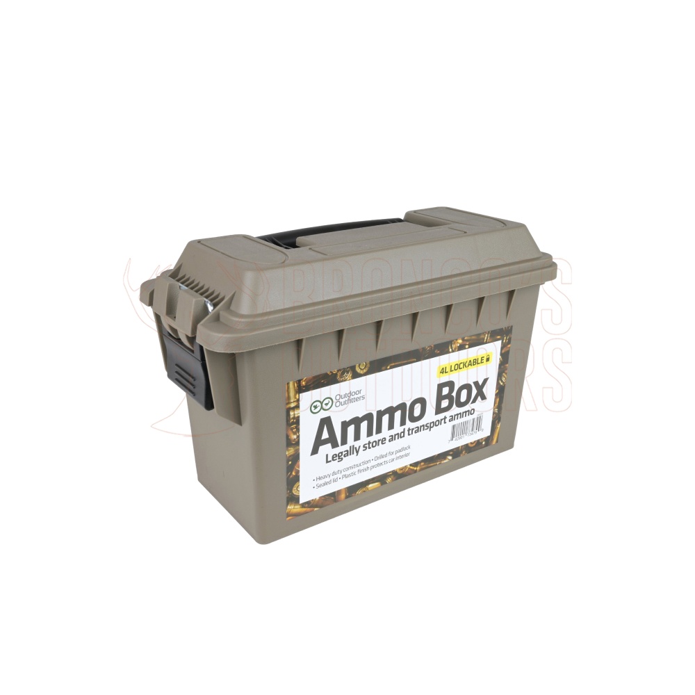 Outdoor Outfitters 30 Cal Polymer Lockable Ammo Box 4L