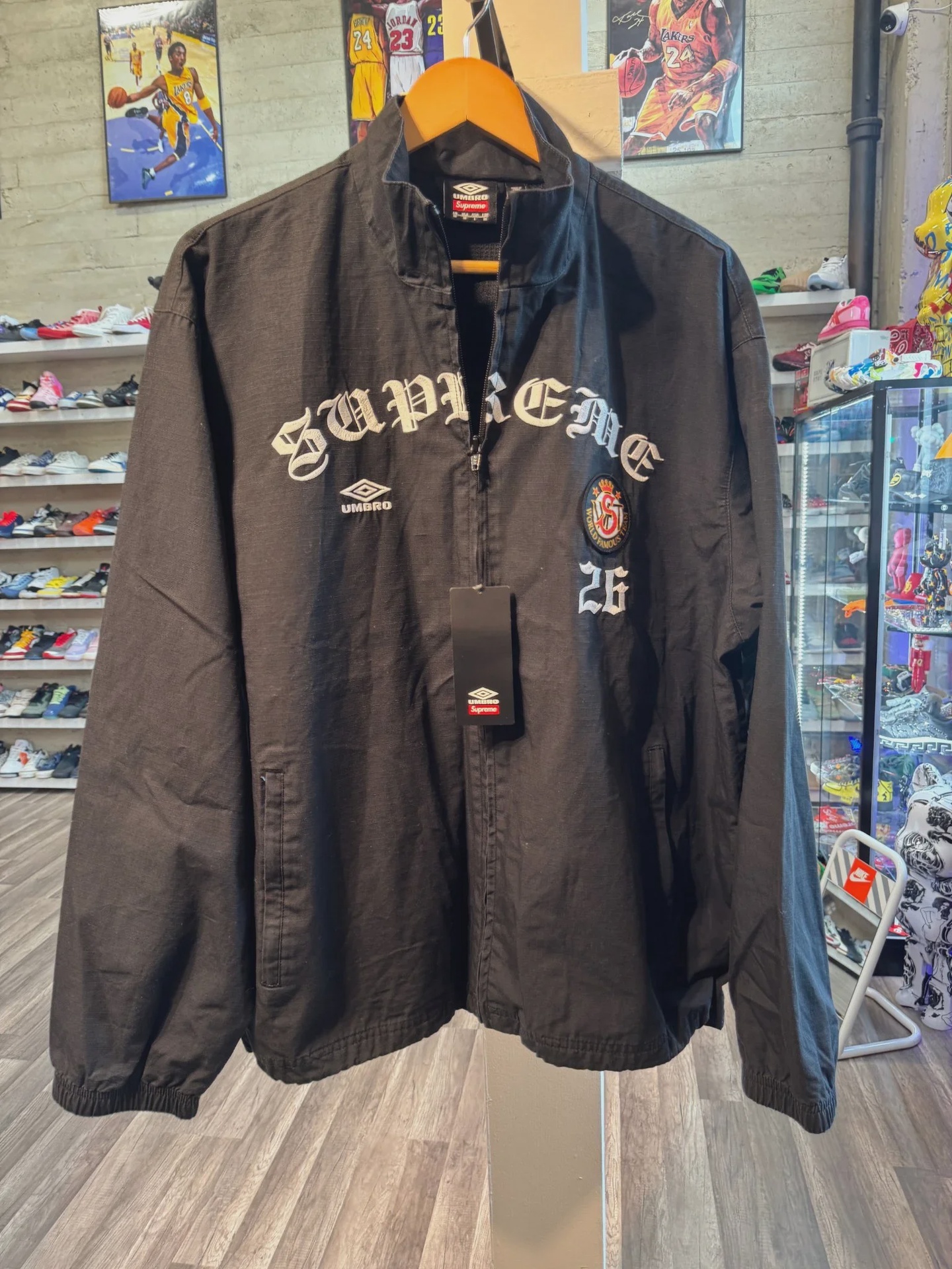 Supreme Umbro Cotton Ripstop Track Jacket (FW26) Black • Brand New [9833] - photo 1