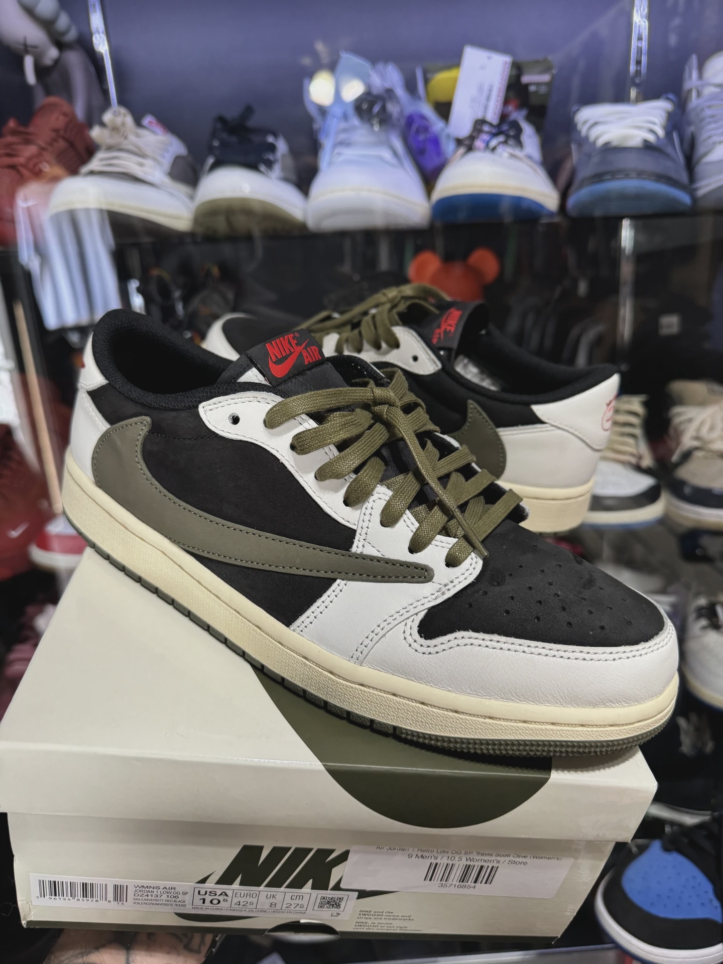 Air Jordan 1 Retro Low Original SP Travis Scott Olive (Women's) • Pre-Owned [6258]