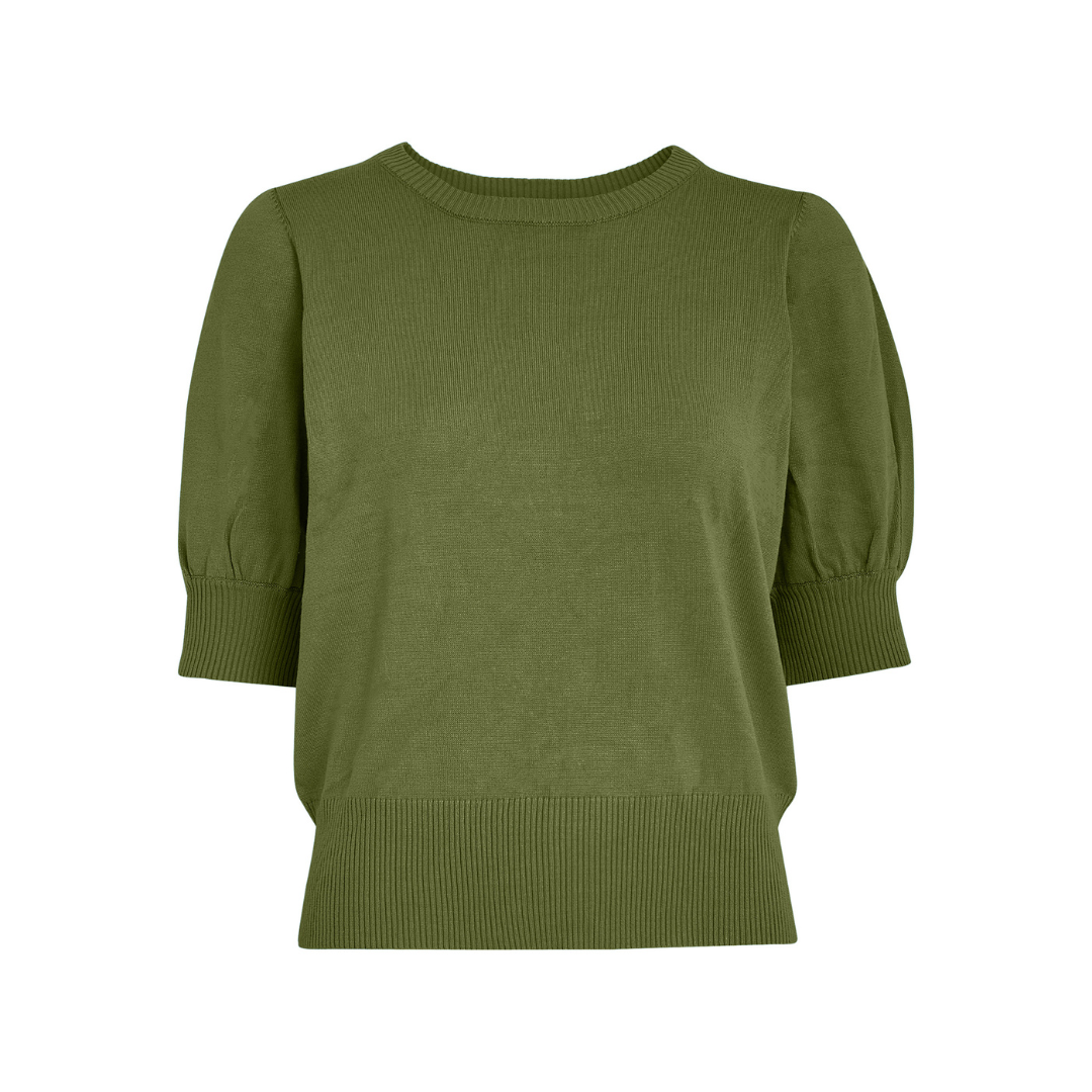 Liva Knit Tee · Cedar Green — foto 1