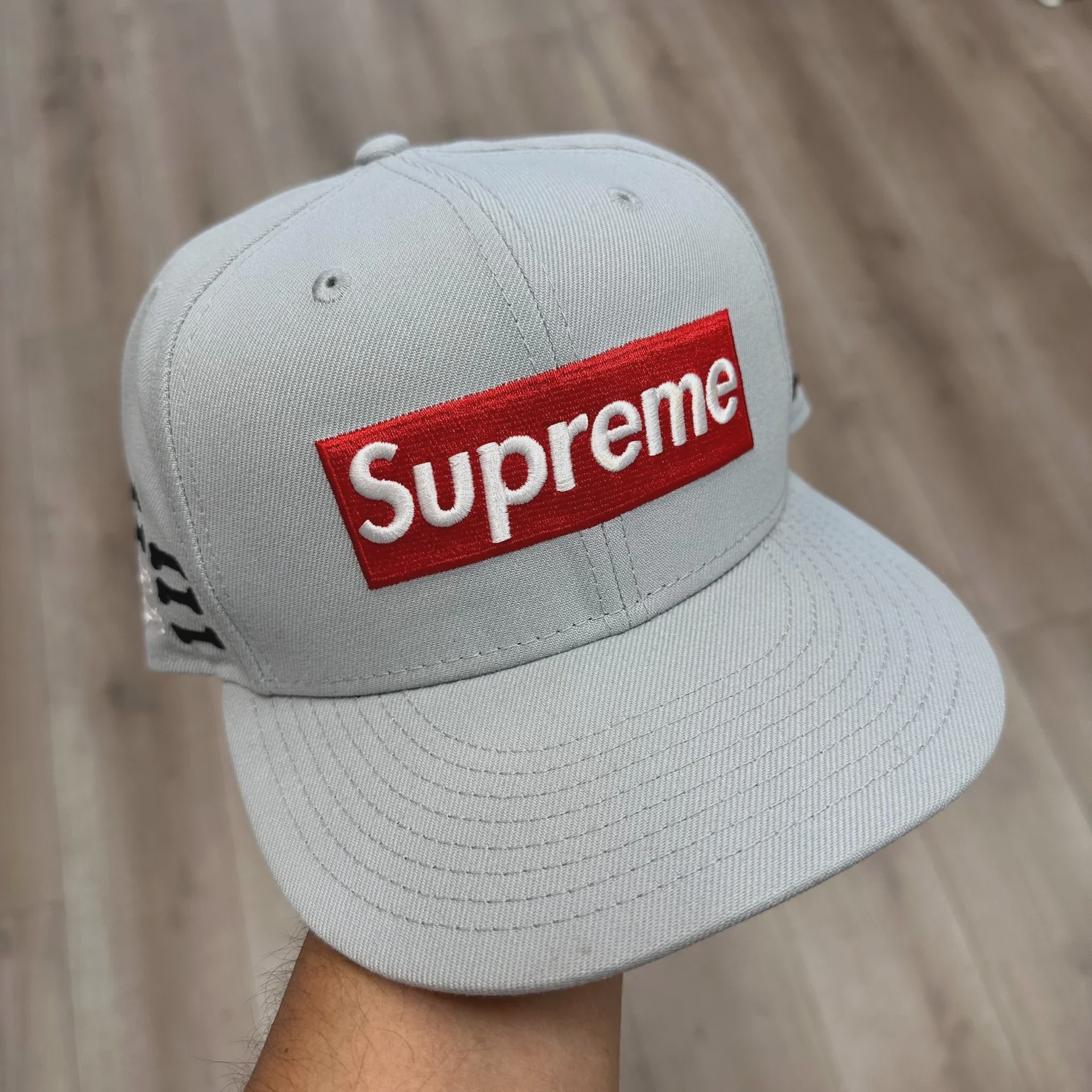 Supreme Supreme Bones Box Logo New Era Fitted Hat - Size 7 1/2