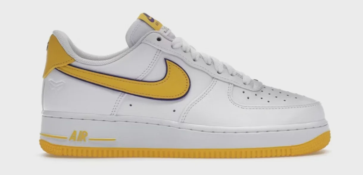 Nike Nike Air Force 1 Low Retro QS Kobe Bryant Lakers Home - Size US M 10