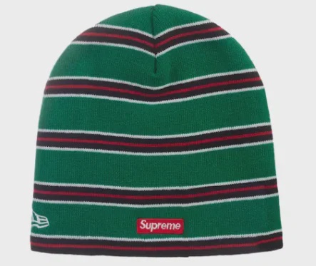 Supreme New Era Stripe Beanie • Brand New [9944] - photo 2