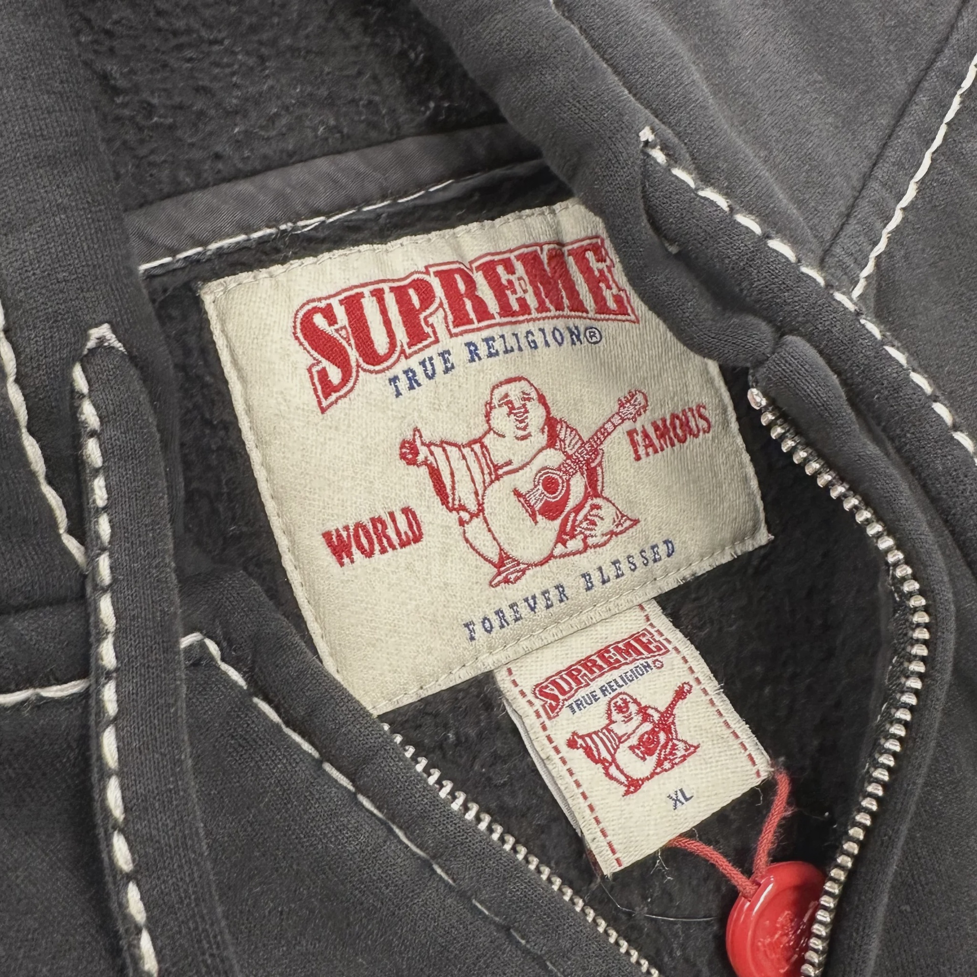 FW22 Supreme True Religion Zip Up Hoodie • Pre-Owned [7072] - photo 7
