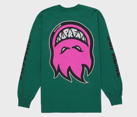 Supreme Spitfire Bighead L/S Tee Green • Pre-Owned [6847] - photo 1