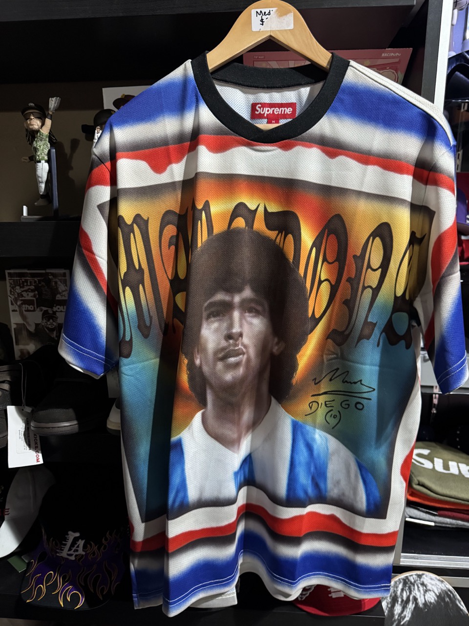 Supreme Maradona Soccer Jersey Multicolor - Pre Owned