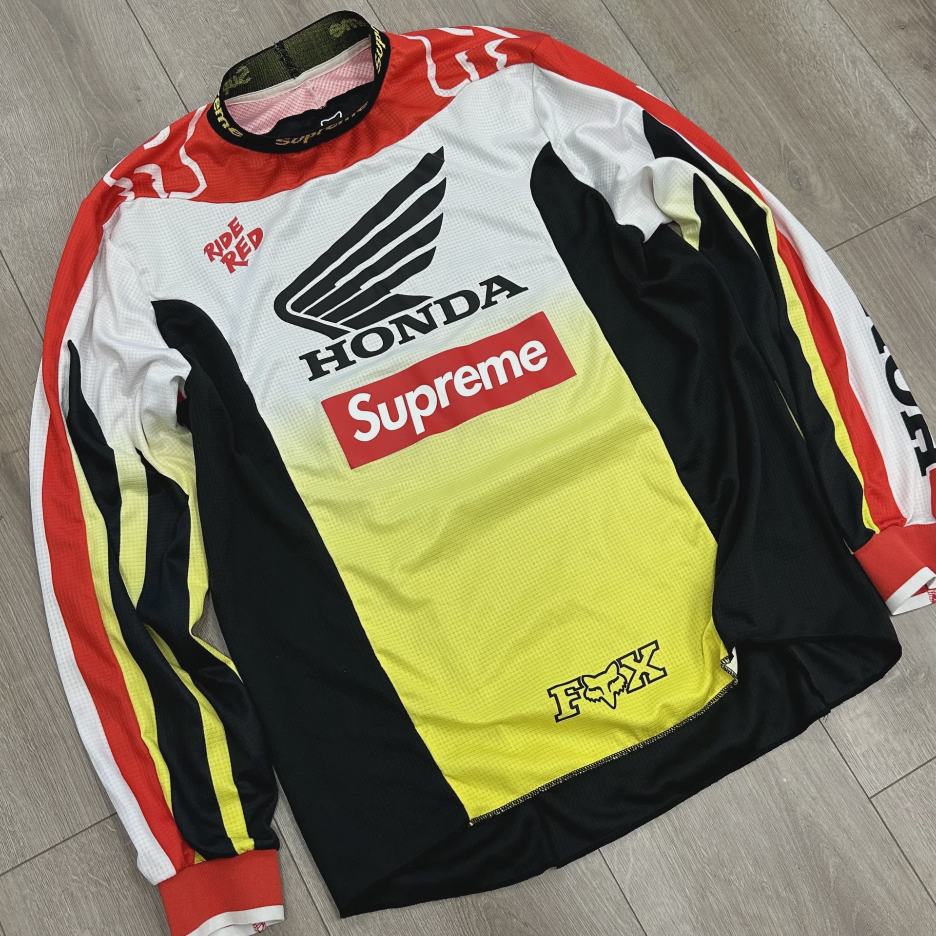 Supreme x Honda Fox Racing Moto Jersey 'Red' • Pre-Owned [9236] - photo 3