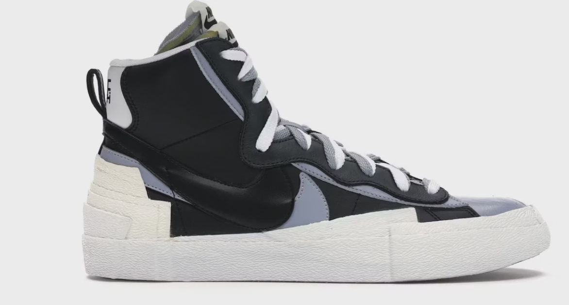 Nike Blazer Mid sacai Black Grey • Brand New [2058]