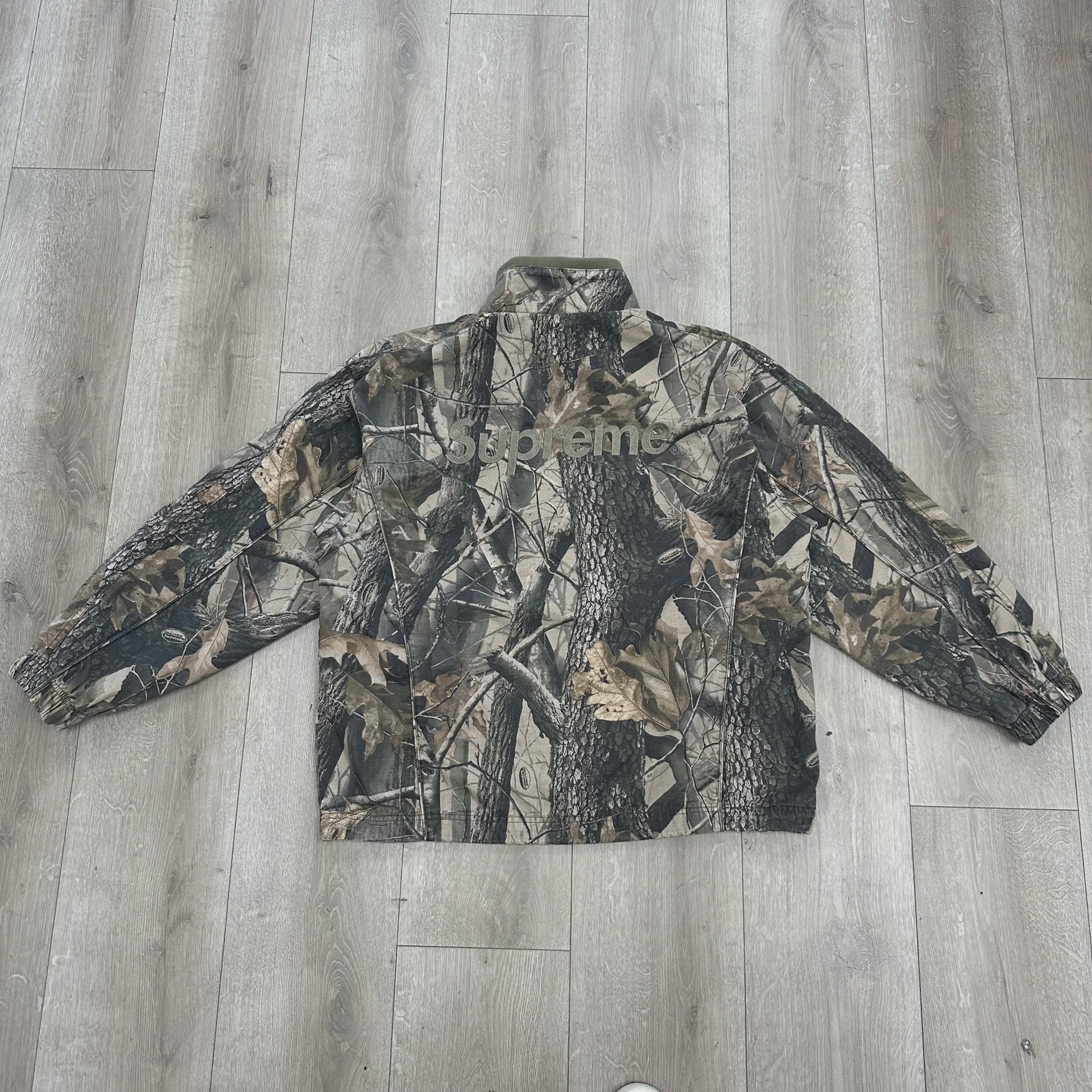 Supreme/Umbro Cotton Ripstop Track Jacket in Realtree Hardwoods Camo • Pre-Owned [3349] - photo 3