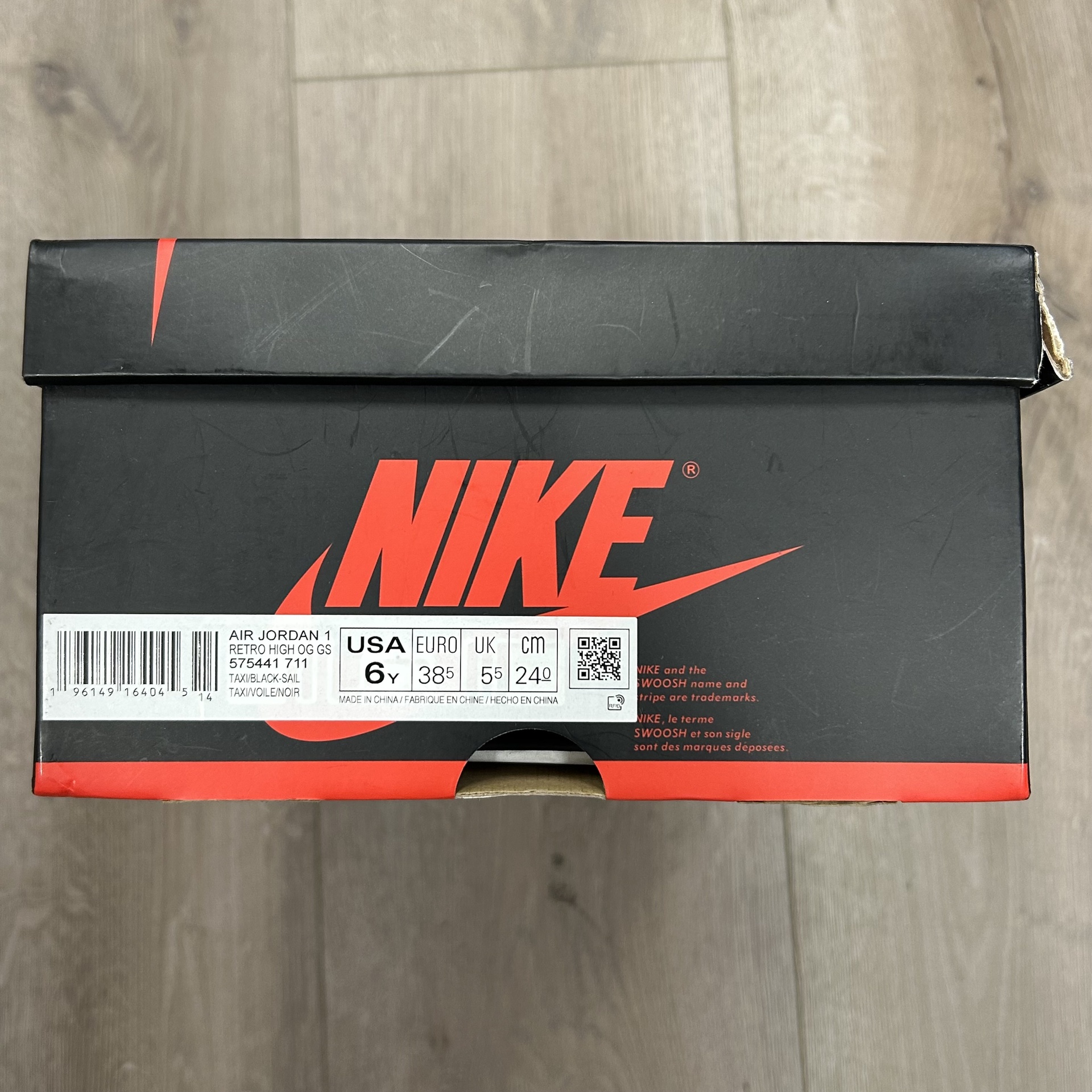 Jordan 1 Retro High OG Patent Bred (GS) - Pre-Owned 14