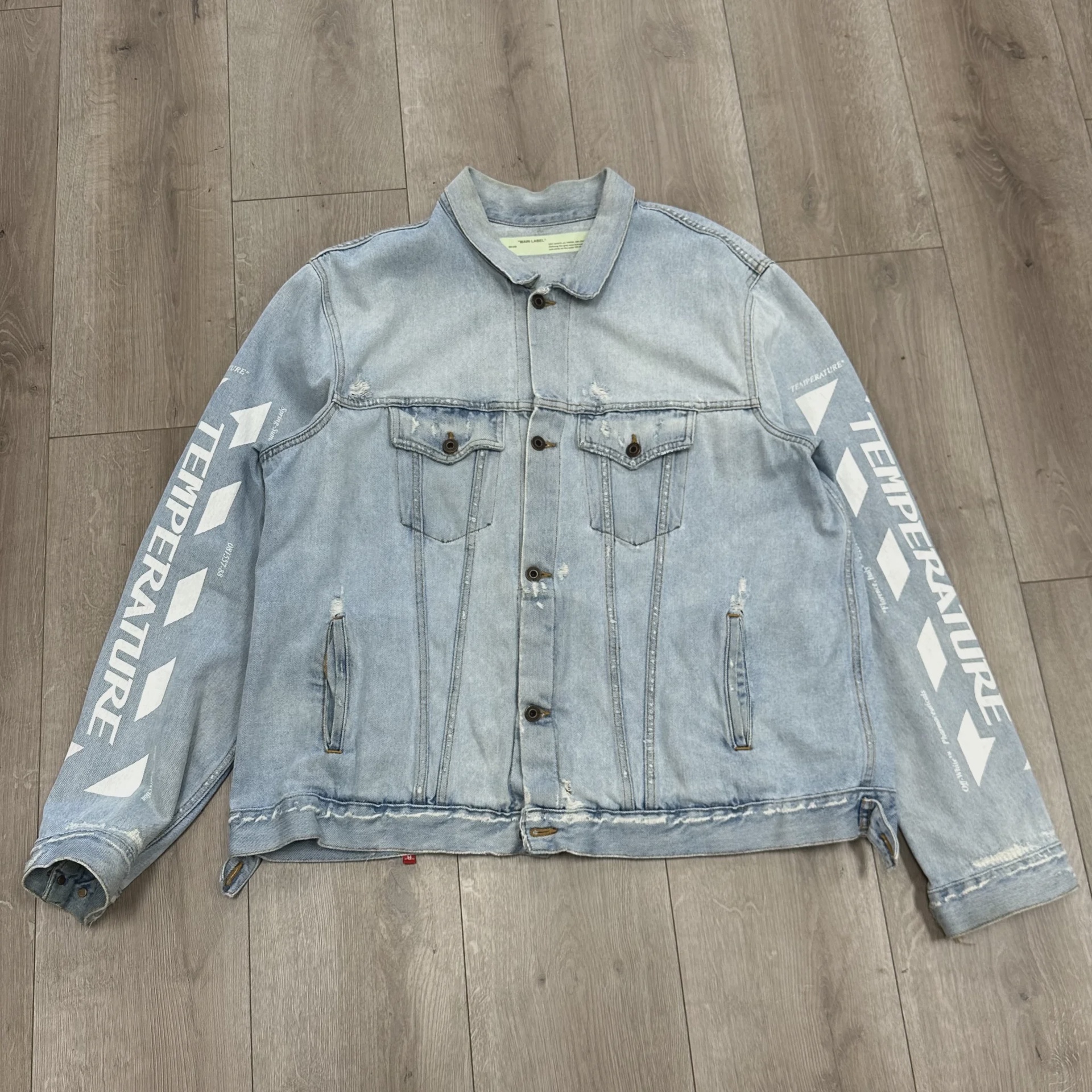 Off-White "Temperature" Denim Jacket • Pre-Owned [8353] - photo 4