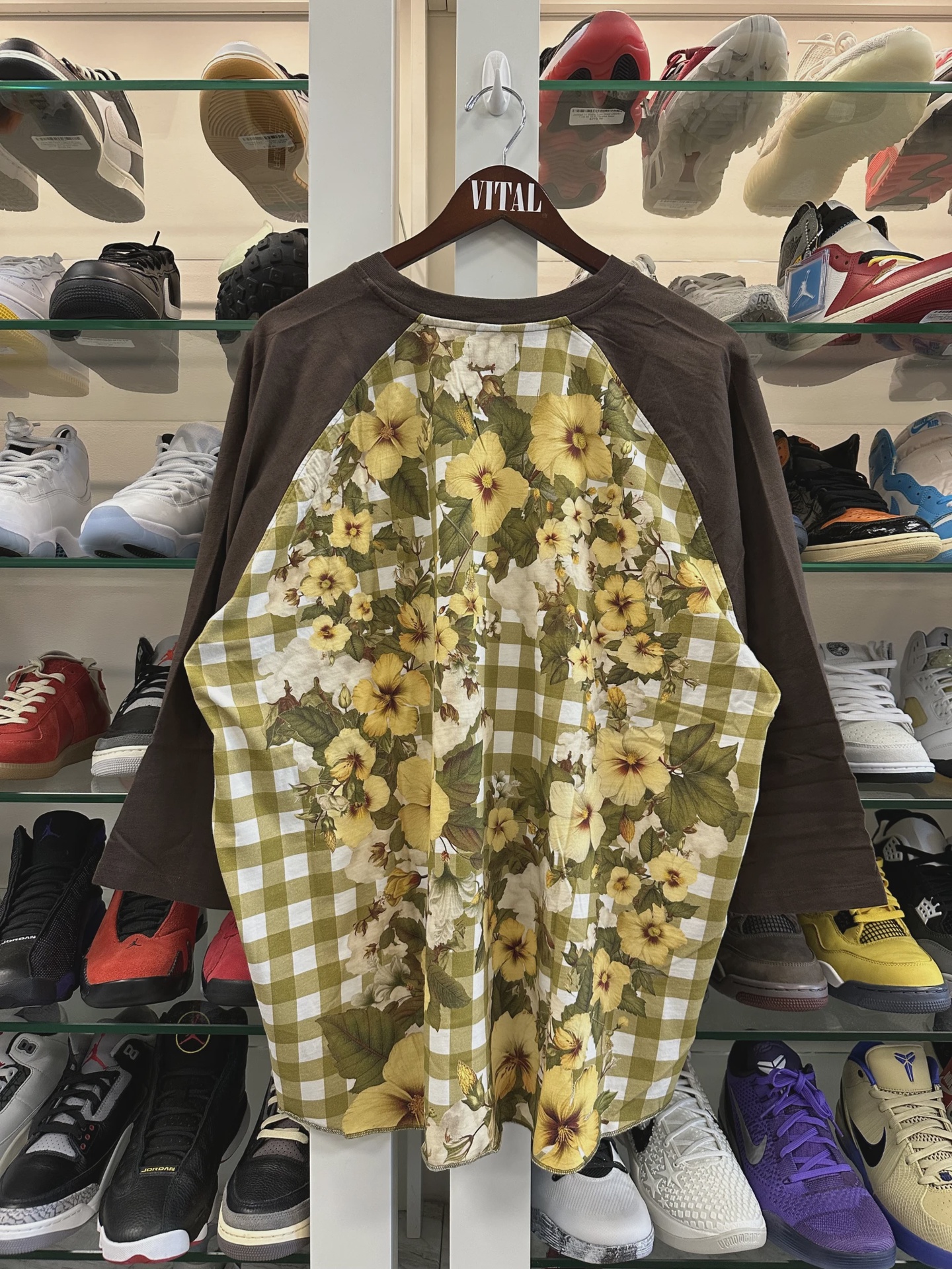 Denim Tears x Levi's Denim Tears Cotton Gingham Baseball Tee 'Multicolor' • Brand New [5493] 4
