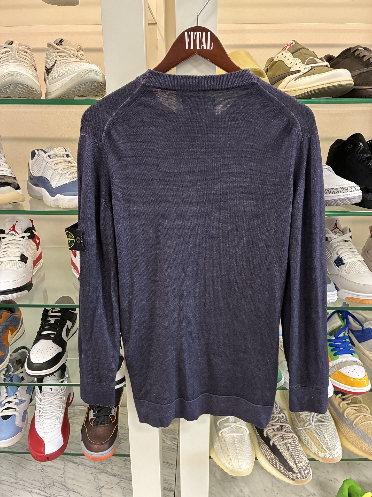 Stone Island Cashmere Sweater - Navy Blue - Pre-Owned 4