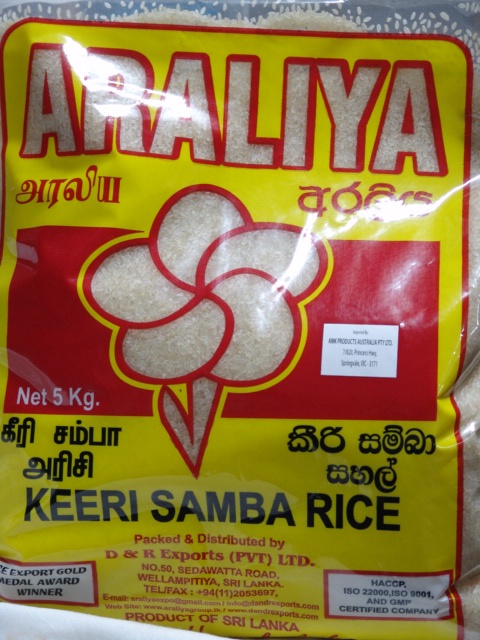 Araliya Keeri Samba Rice 5kg
