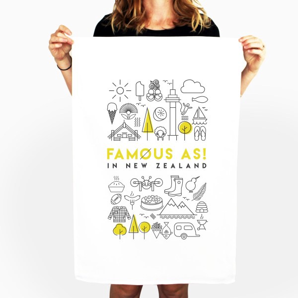 D&Y TEATOWEL- FAMOUSE AS