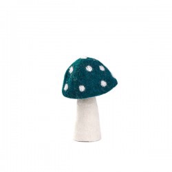 DOTTY MUSHROOM 13CM - DUCK BLUE