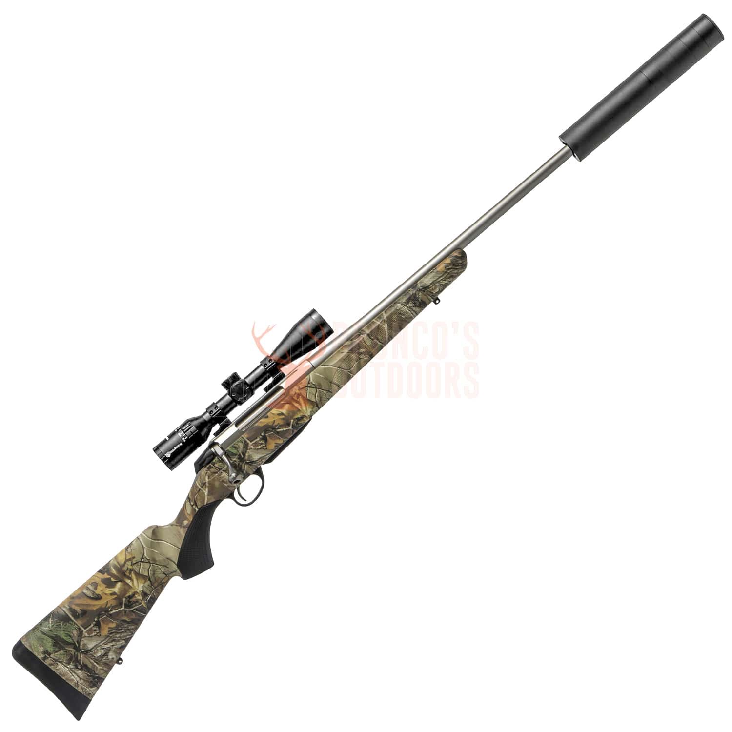 Tikka T3x Lite Stainless Camo Threaded .243 22.5" + Nikko Panamax 3