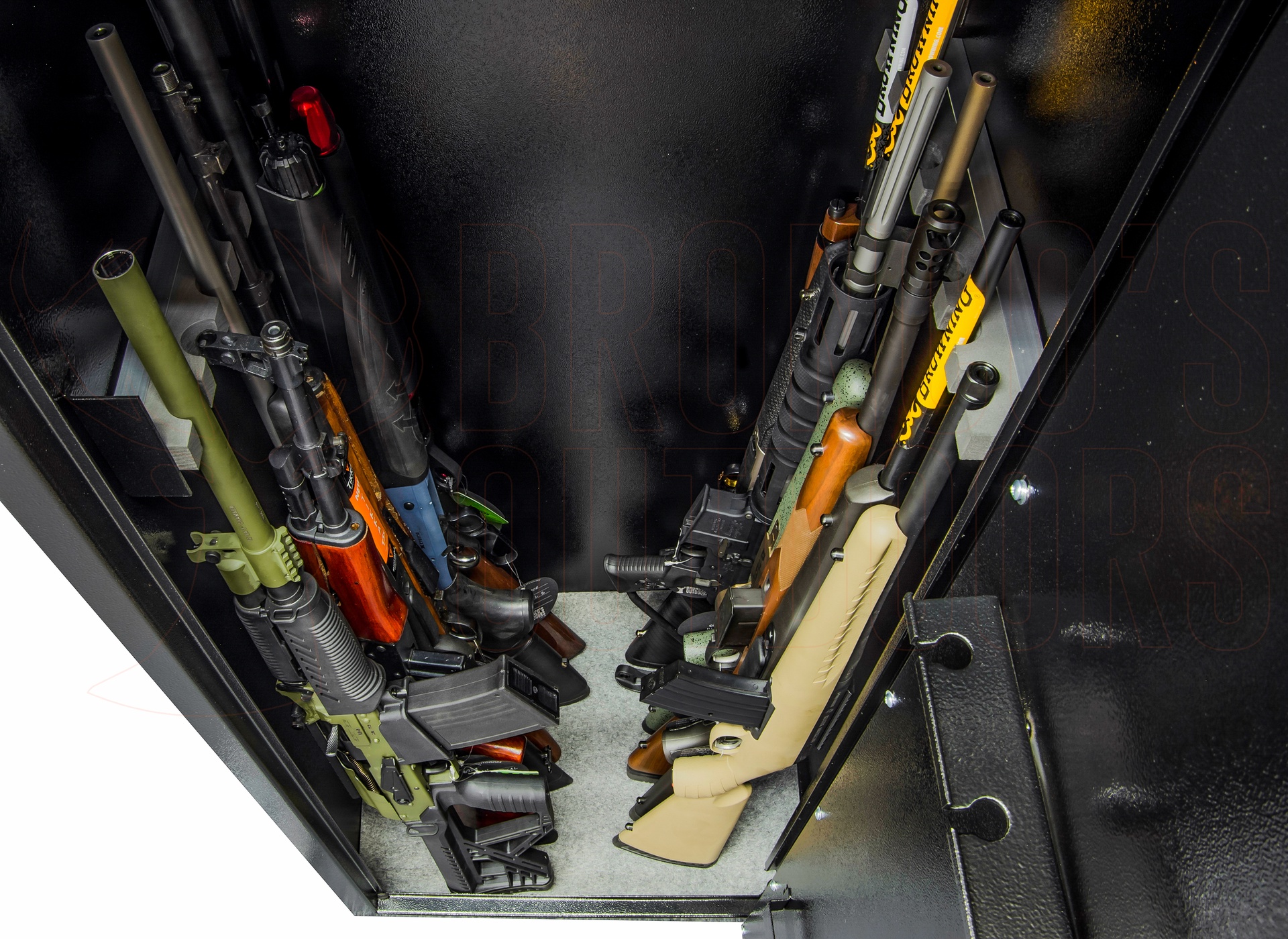 Stealth Safes 14 Gun Safe with external safe Broncos Outdoors