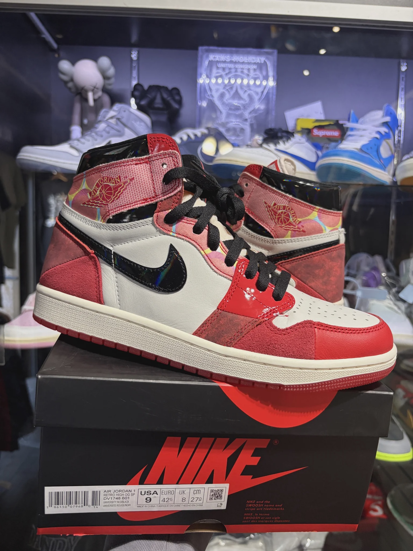 Air Jordan 1 Retro High Original Spider-Man Across the Spider-Verse • Pre-Owned [1772] - photo 2