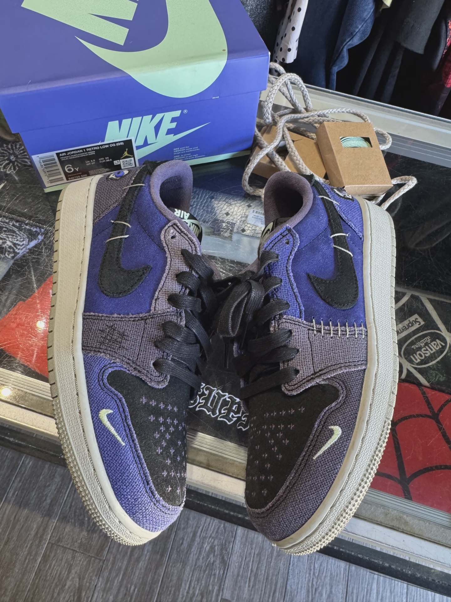 Jordan Air Jordan 1 Retro Low Original Zion Williamson Voodoo Alternate (Grade School) - Size 6Y