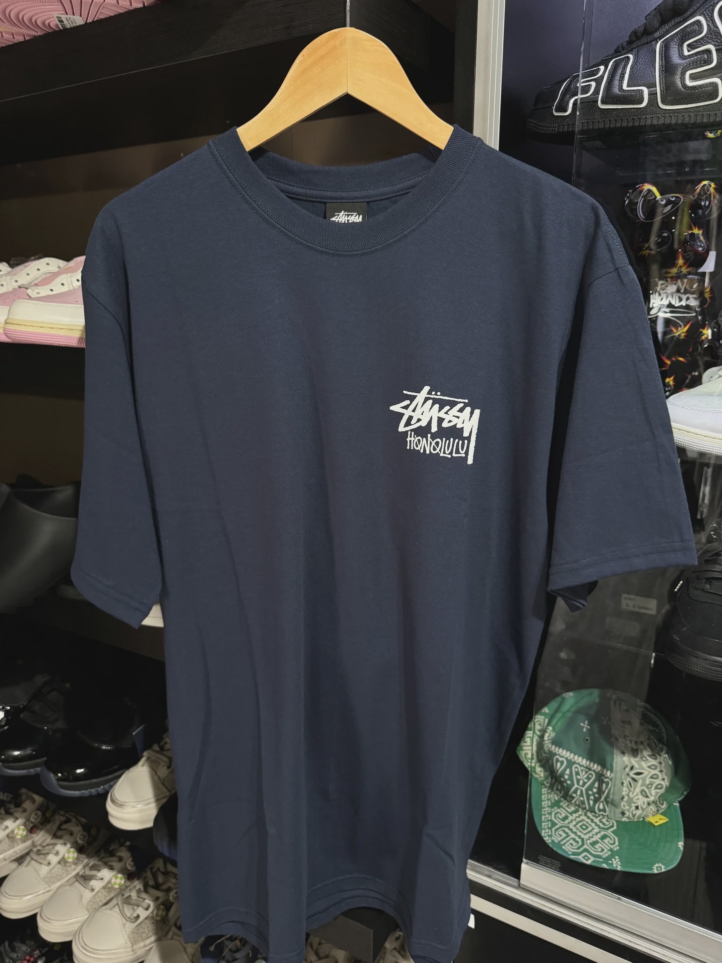 Stussy Honolulu Tee Navy • Brand New [0401]