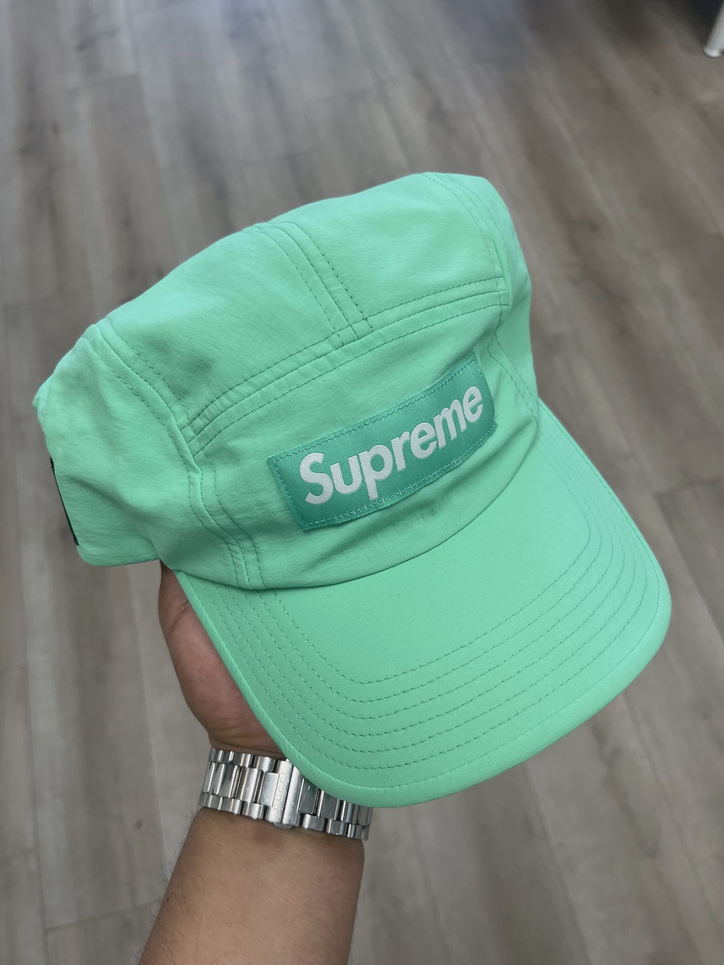 Supreme Trail Camp Cap Mint • Pre-Owned [4984]