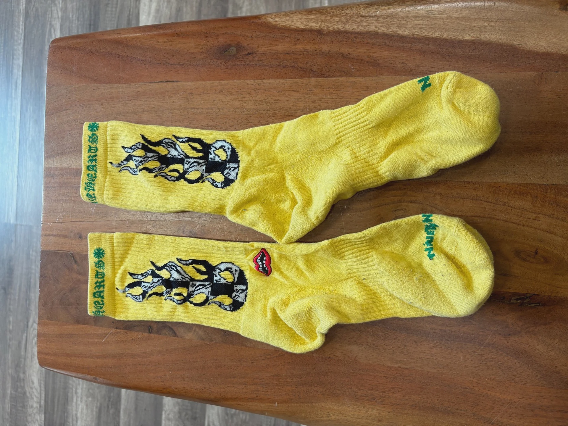 Chrome Hearts Chrome Hearts Yellow Matty Boy Socks - Size One Size