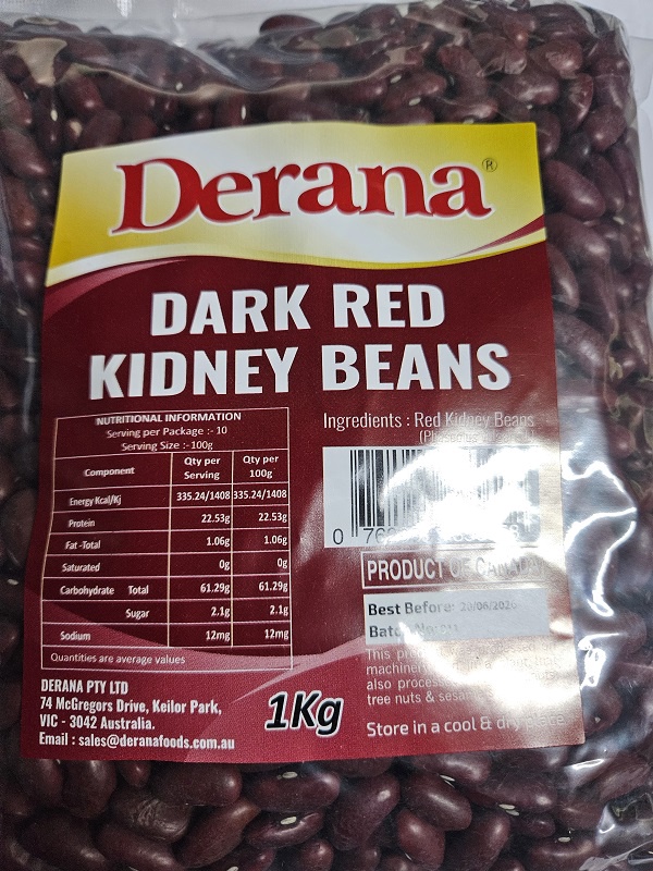 Derana Red Kidney Beans 1kg