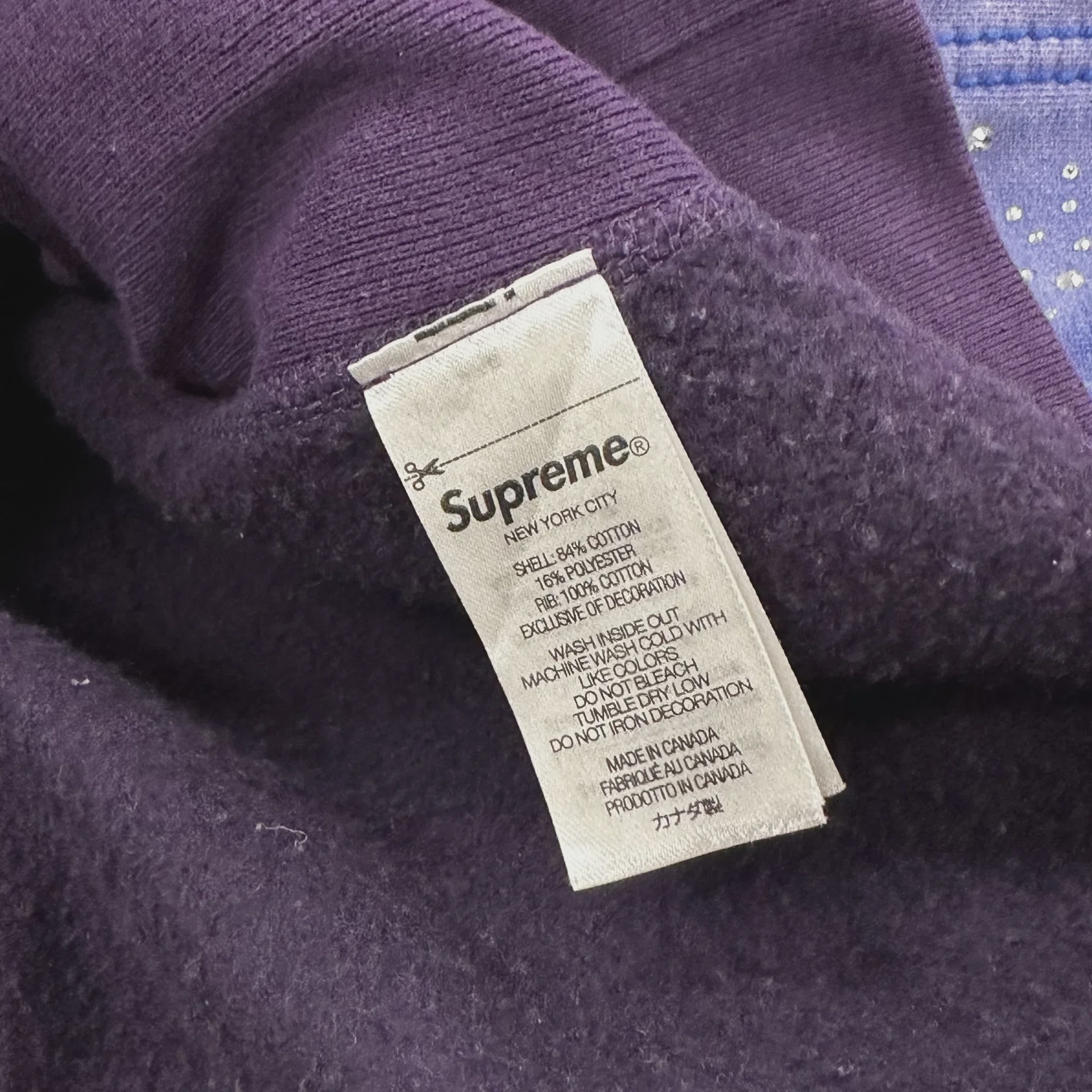 Supreme Box Logo Hooded Sweatshirt (FW23) Dark Purple • Pre-Owned [7095] - photo 2