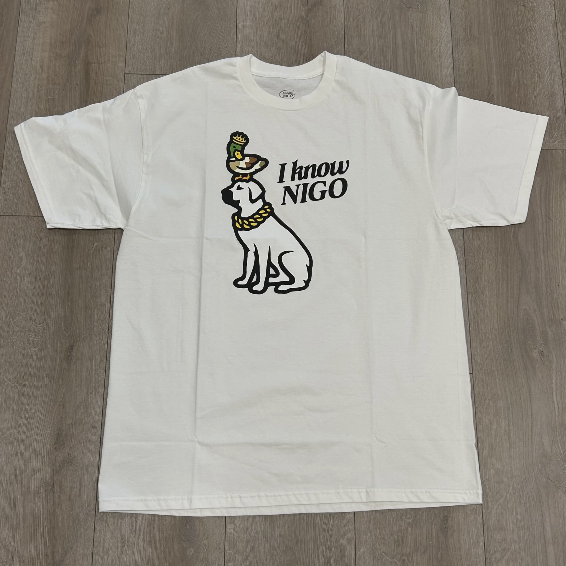 Human Made SS22 Human Made I Know Nigo Dog (Ny Pop Up) T-shirt White - Size XL