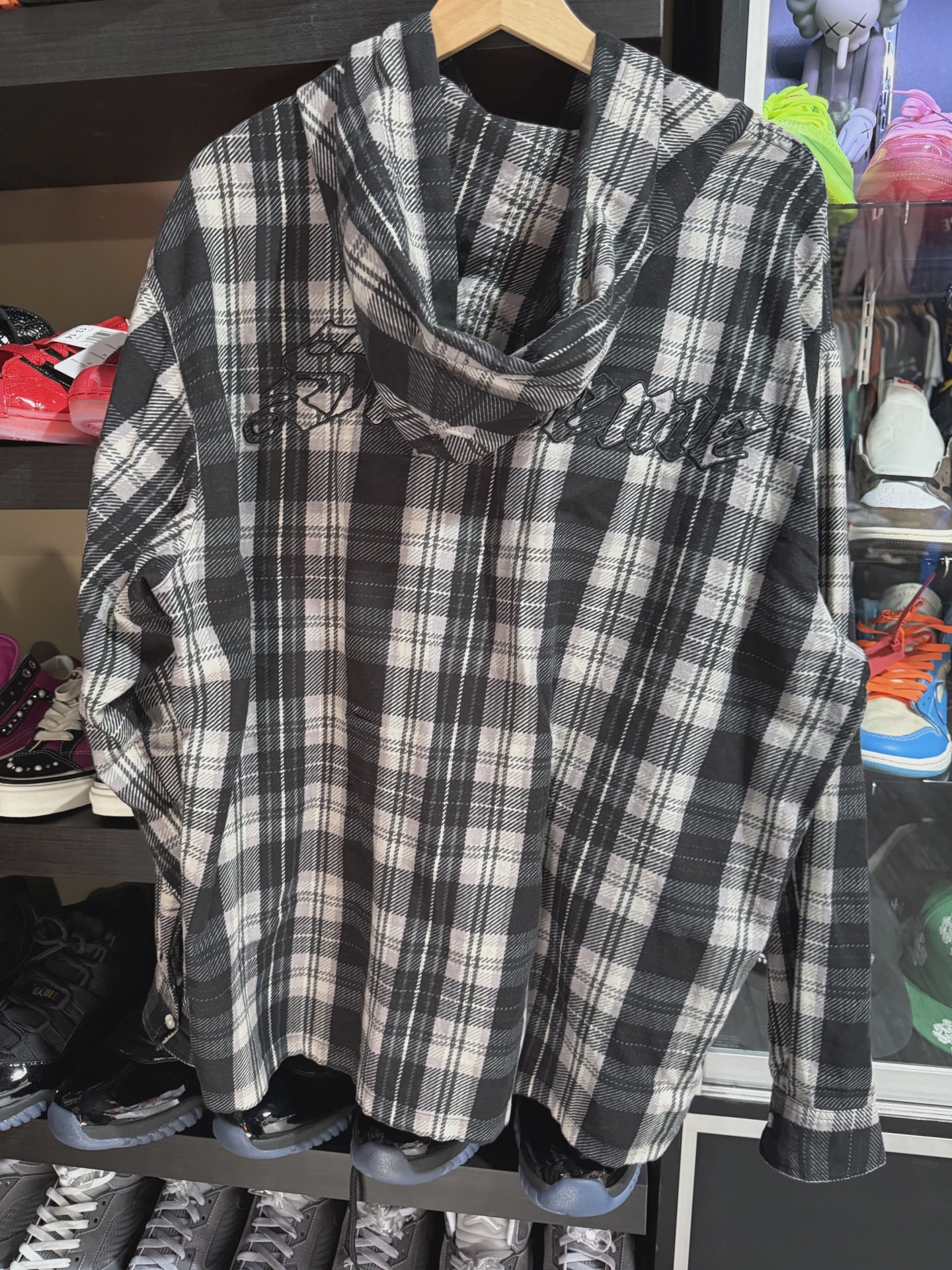 Supreme Plaid Hooded Button Up • Pre-Owned [4897] 2