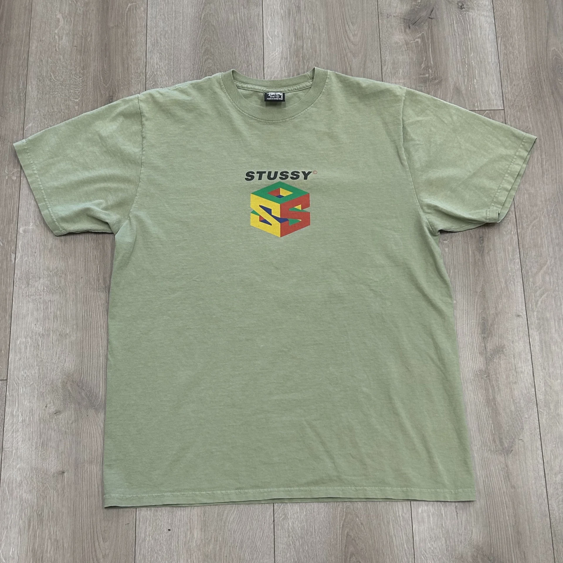 Stussy SS23 Stussy S64 Pigment Dyed Tee 'Artichoke' - Size M