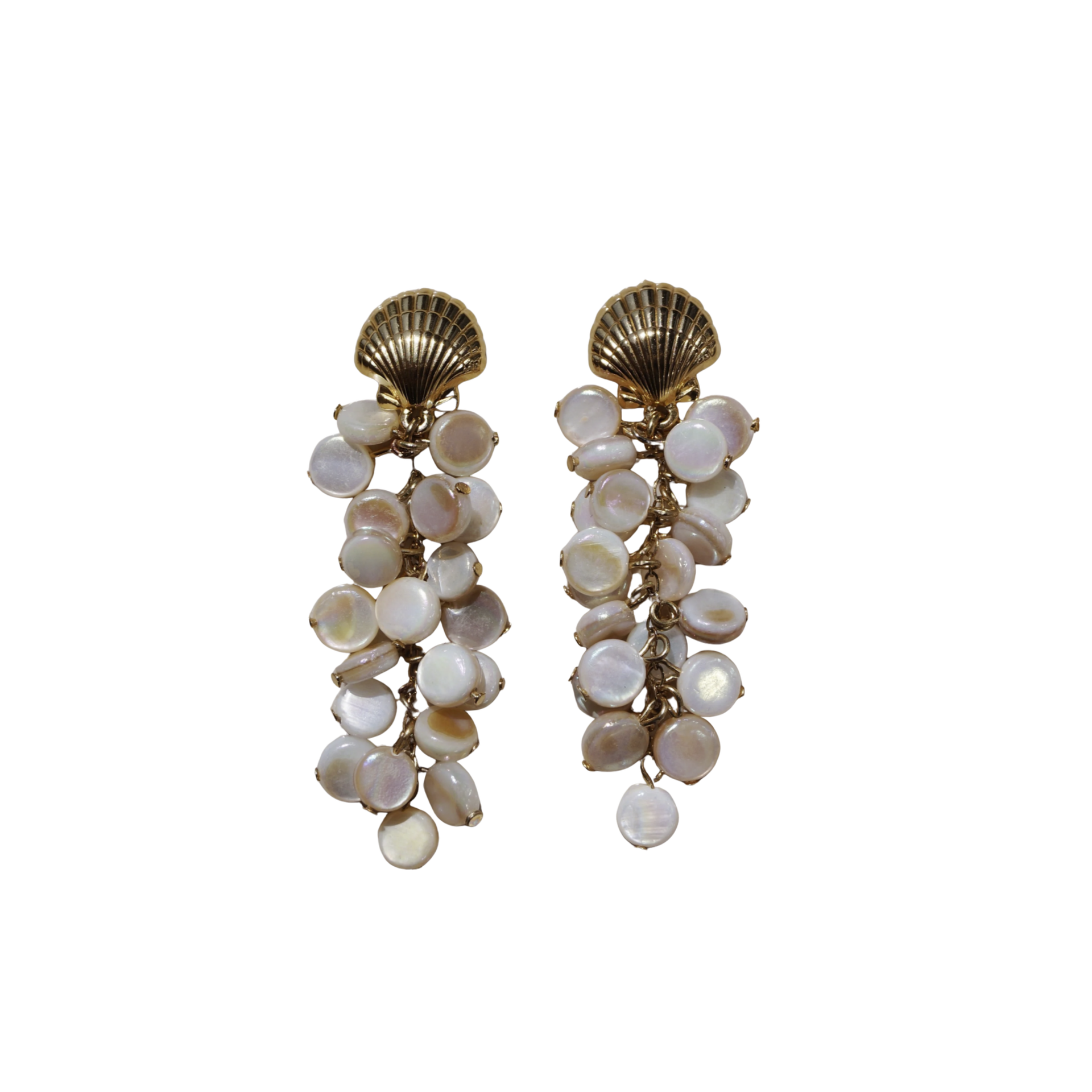 Round Shell Earrings — foto 1
