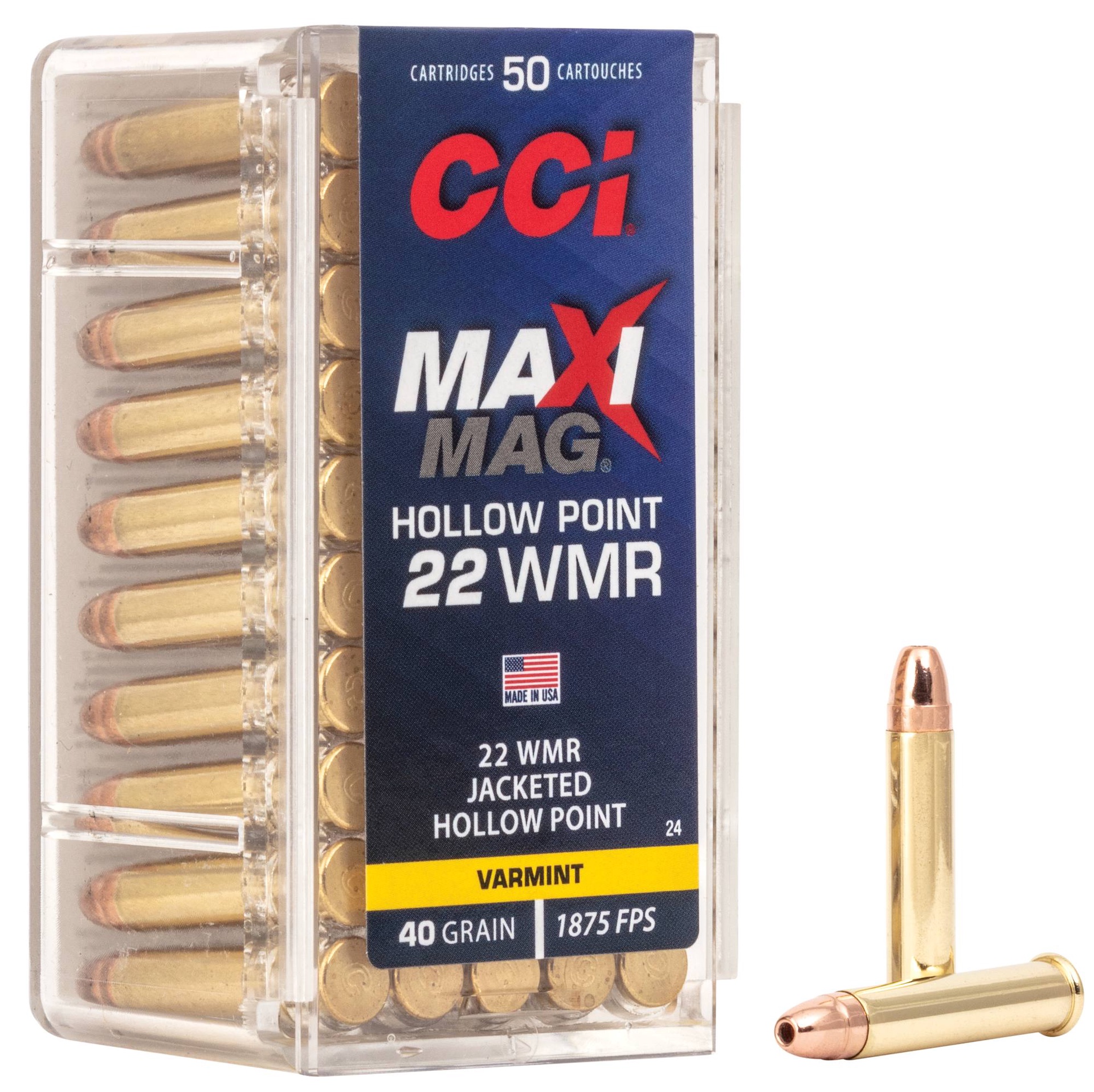CCI Maxi Mag .22 WMR 40 Grain Hollow Point
