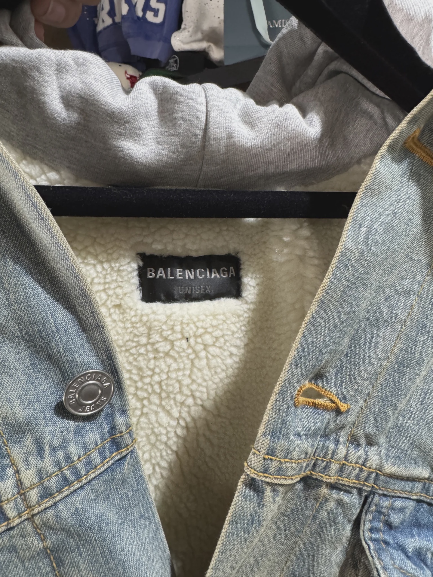 Balenciaga Hooded Denim Jacket XL • Pre-Owned [5381] - photo 3